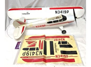 HobbyZone Super Cub RC Plane N3419P With Wheels And New Decals