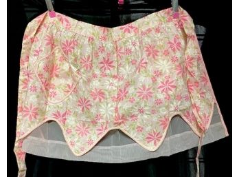 New W/ Tags Vintage Psychedelic Groovy Pink Apron