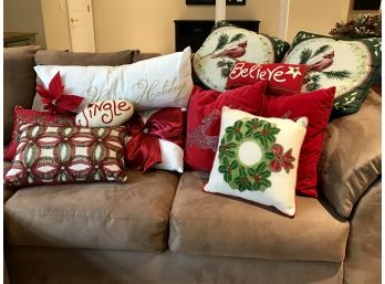 Beautiful Assortment Of Christmas Throw Pillows