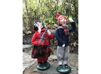 Two Byers Choice Carolers