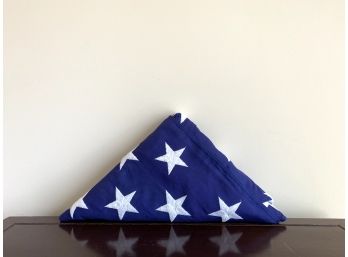Prefolded 3x5 Cloth And Embroidered American Flag