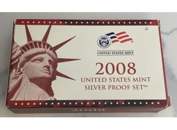 2008 United States Mint Silver Proof Set