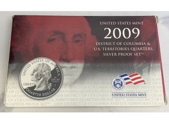 2009 United States Mint District Of Columbia And US Territories Quarters Silver Proof Set