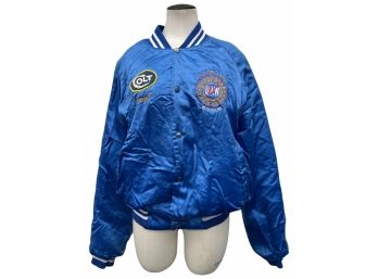 Vintage Blue Shinny Colt Jacket - Size L