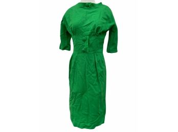 Teena Paige Fashions - Vintage Wool 1969s Mad Men Dress