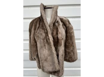 Vintage 1950s Fur  Fabric  Wrap - GLENOIT