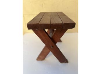 Mini 1980s Wooden Bench - Cool - American Made