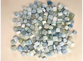 Collection Of Unpolished Labradorite Cubes, 1 Lb 1.8oz