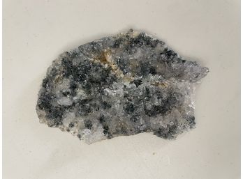 Spirit Quartz & Black Tourmaline Druzy Specimen, 11.3oz