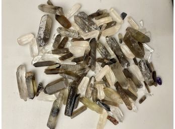 Smoky & Clear Quartz Rough Points, 1 Lb 13oz