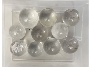 Clear Quartz Spheres, 1 Lb 0.6oz