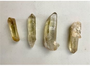 Four Citrine Rough Points, 5.7oz