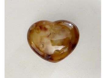 Large Carnelian Polished Heart, 1 Lb 4.6oz