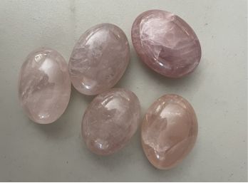 Large Rose Quartz Ovoids, 1 Lb 2.2oz