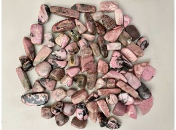 Collection Of Polished Rhodonite, 2 Lb 0.6oz