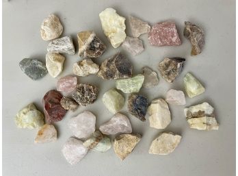 Mixed Calcite Rough Stones, 1 Lb 8.5oz