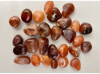 Polished Carnelian Stones, 15.7oz