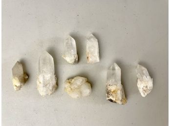 Seven Clear Quartz Rough Points, 8oz