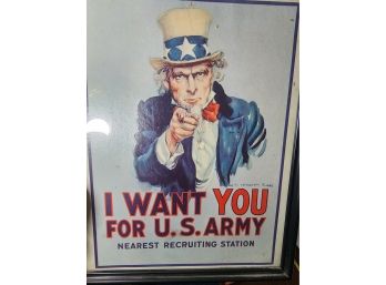 1968 Original I Want You For Us Army