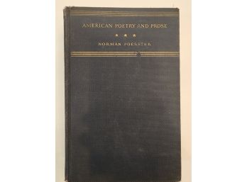1934 American Poetry And Prose