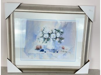 Charlene Lawley Flowers Table II Print In Frame