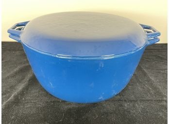 Vintage COPCO Blue Enamel Denmark Cast Iron Dutch Oven Pot