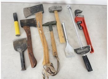 Hatchets Hammers And Chisels Lot