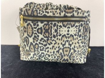 Chico's Leopard Cosmetic Travel Bag