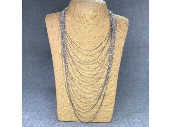 Incredible Vintage MILOR Necklace In 925 / Sterling Silver - Made In Italy - ABSOLUTELY Beautiful - 16' Long