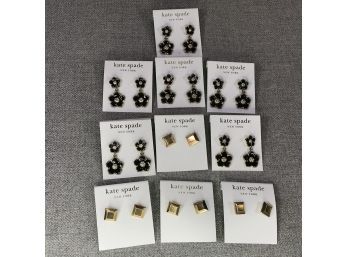 10 Pairs Brand New KATE SPADE Earring Lot - New Retail Price $35-$45 Per Pair - Total Retail Price Over $350
