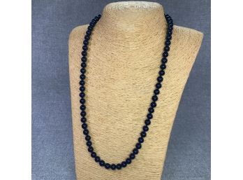 Wonderful Vintage 24' Necklace With Super Highly Lapis Lazuli - Very Pretty Necklace - Nice Vintage Look