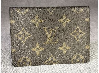 Very Nice Absolutely Authentic LOUIS VUITTON Unisex Double Window Wallet - Use For ID / Cards Or Whatever !