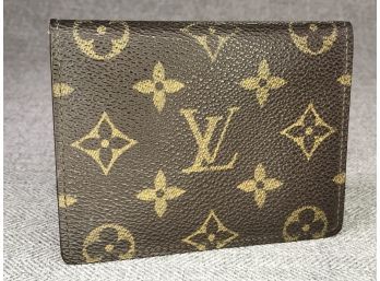 Fabulous Authentic LOUIS VUITTON Unisex Double Window / Card Slot Wallet - Made In France - Very Nice !
