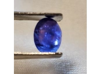 0.94 Ct Tested Oval Purple Tanzanian Sapphire ~ 7mm X 5.5mm