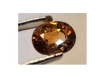 Rare 0.92 Ct Tested Nigerian Orange Spessartite Garnet ~ 6.3mm X 4.8mm