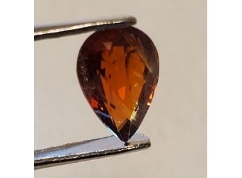 1.86 Ct Pear Shaped Tested Namibian Orange Spessartite Garnet ~ 8.8mm X 6.3mm