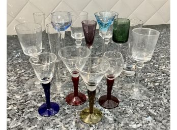 Great Grouping Of Miscellaneous Cordial Glasses