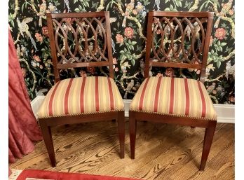 Pair Of STICKLEY WILLIAMSBERG RESERVE Accent Chairs