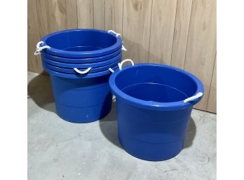 Set Of 6  Very Useful Storage Tubs