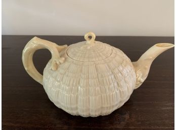 Vintage Woven Belleek Teapot