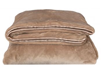 Brookstone Nap Weighted Blanket In Taupe