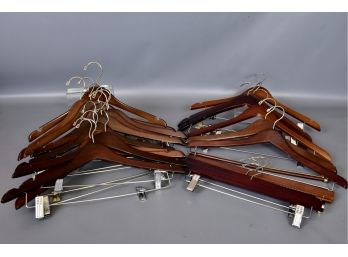 Collection Of 22 Dark Wood Hangers