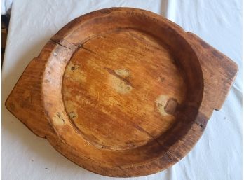Vintage Handmade Rustic Country Wooden Bowl