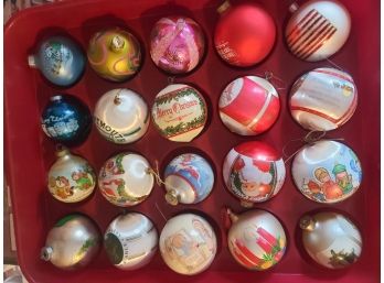 Collection Of Vintage Glass Christmas Ornaments