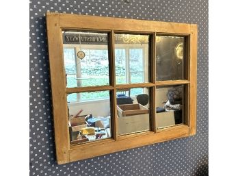 Rustic Farmhouse Window Frame Mirror