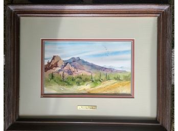 Original Watercolor Of Scenic Midwest By Deloyht Arendt