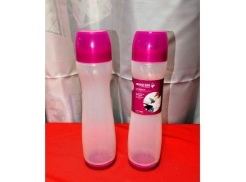 Set Of 2 Holstein Plastic Batter Bottles