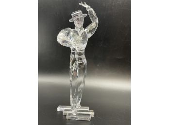 Large Swarovski Crystal Art -magic Of Dance 2003 'antonio' 8' Tall.