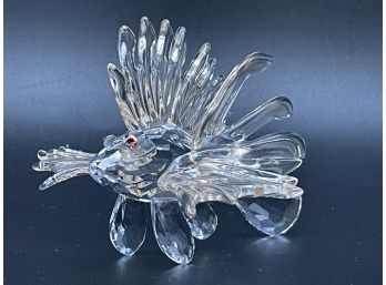 Swarovski Crystal Art- Loin Fish . 2' Tall