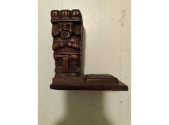 VINTAGE SPINNING TRIBAL HAND CARVED WOOD SCULPTURE